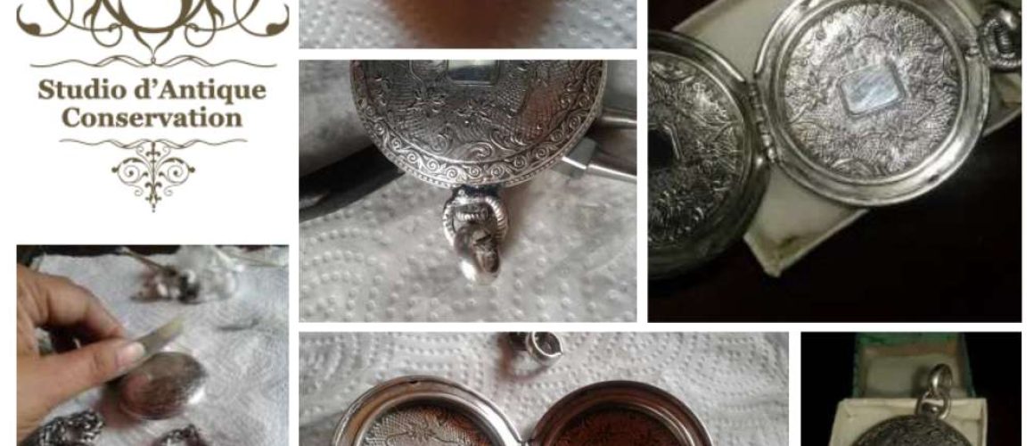 Antique Sterling Silver Pendant Locket
